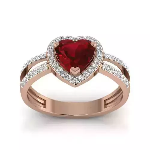 Women Cocktail Ring 3dm render details