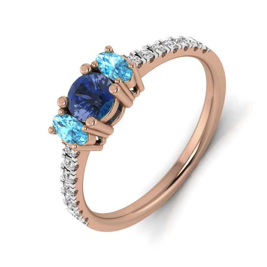 Women solitaire ring 3dm render detail  3D print model_4