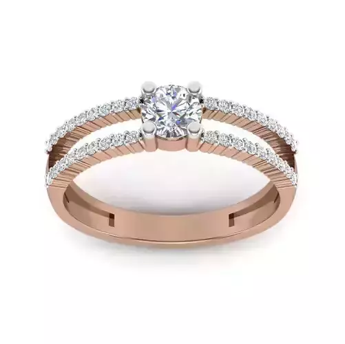 Women solitaire ring 3dm render detail  3D print model