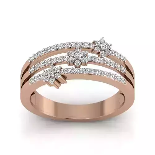Women Diamond Ring 3dm render details