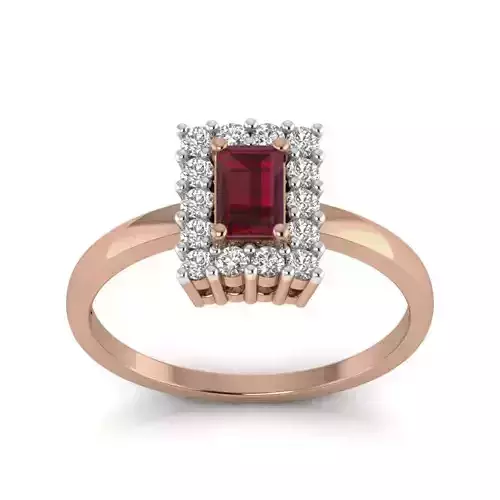 Women solitaire ring 3dm render detail  3D print model