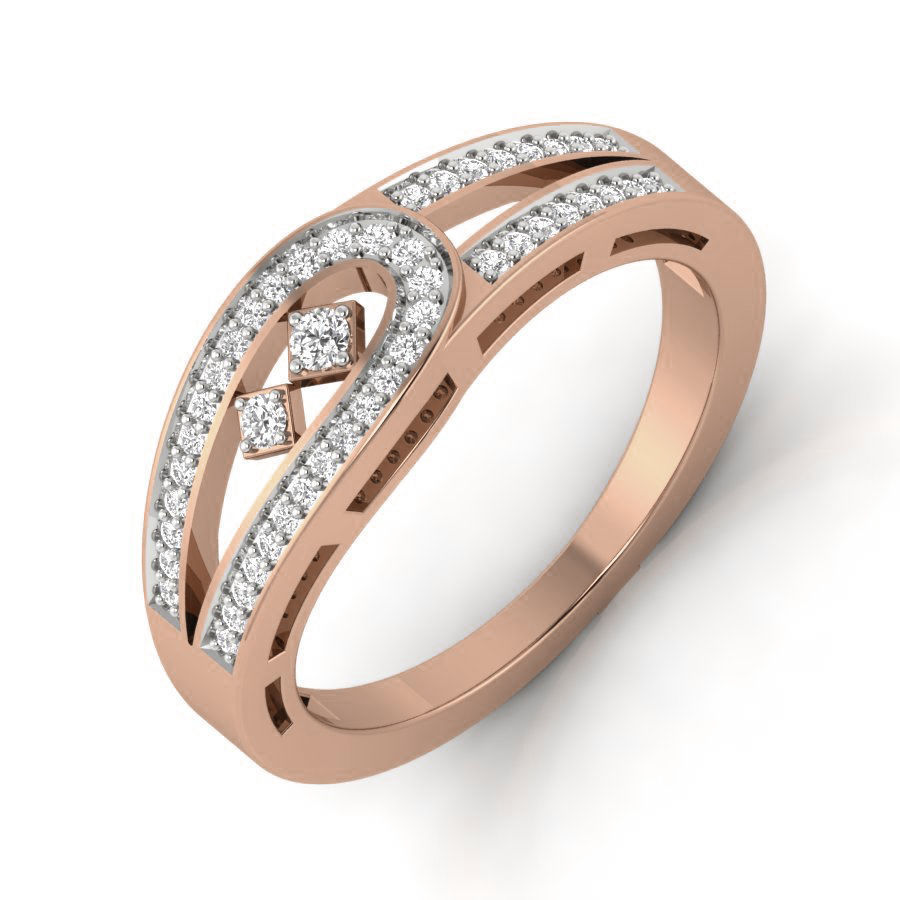 Women Diamond Ring 3dm render details 3D print model_4