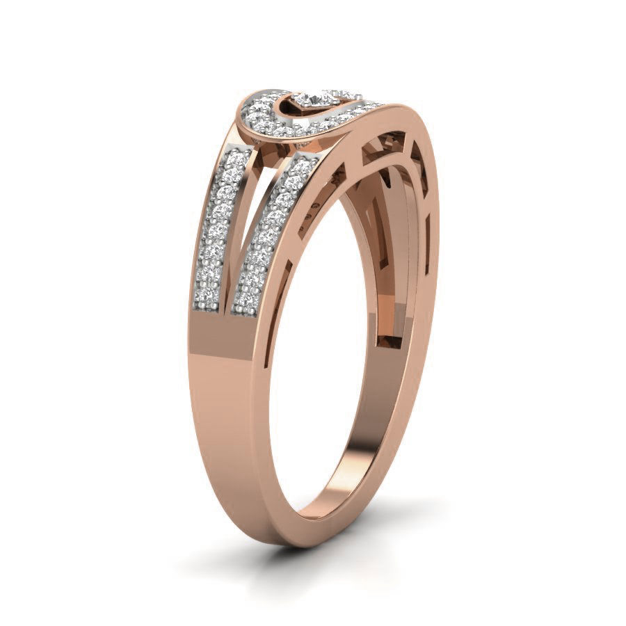 Women Diamond Ring 3dm render details 3D print model_2