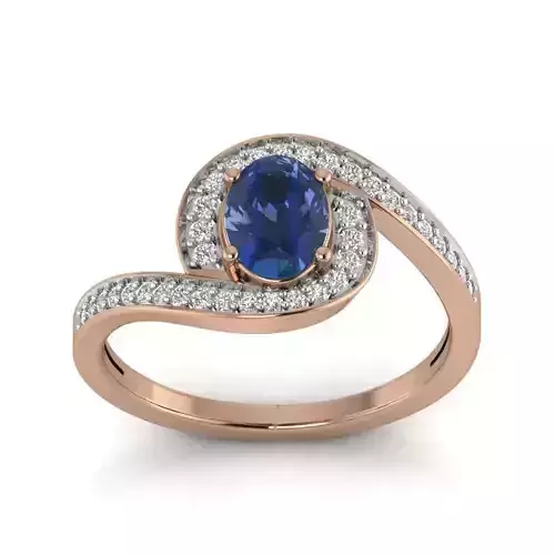 Women solitaire ring 3dm render detail 