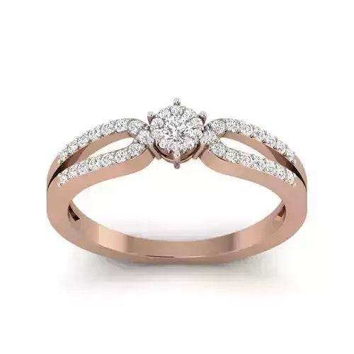 Women Diamond Ring 3dm render details