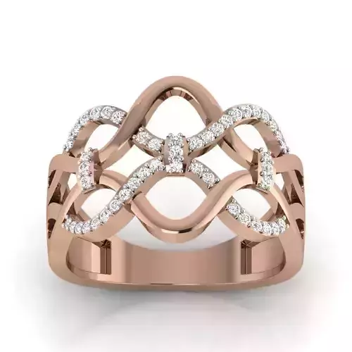 Women Cocktail Ring 3dm render details