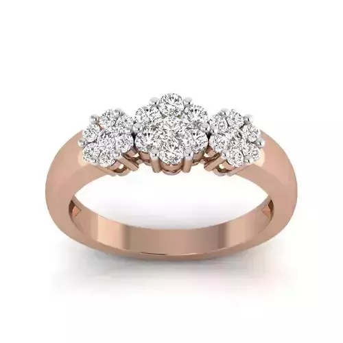 Women Diamond Ring 3dm render details