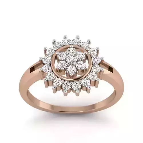 Women Diamond Ring 3dm render details