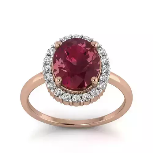 Women Cocktail Ring 3dm render details