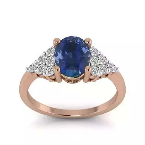 Women solitaire ring 3dm render detail 