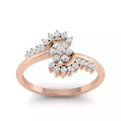 Women Diamond Ring 3dm render details
