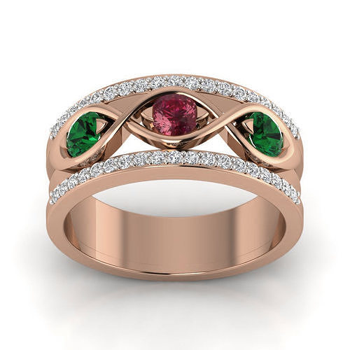 Diamond Band 3dm render details 3D print model