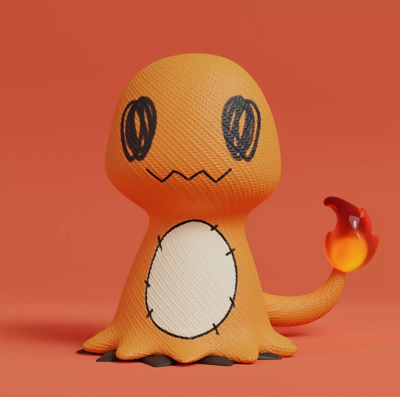 Pokemon - Mimikyu Charmander  Free 3D print model_0
