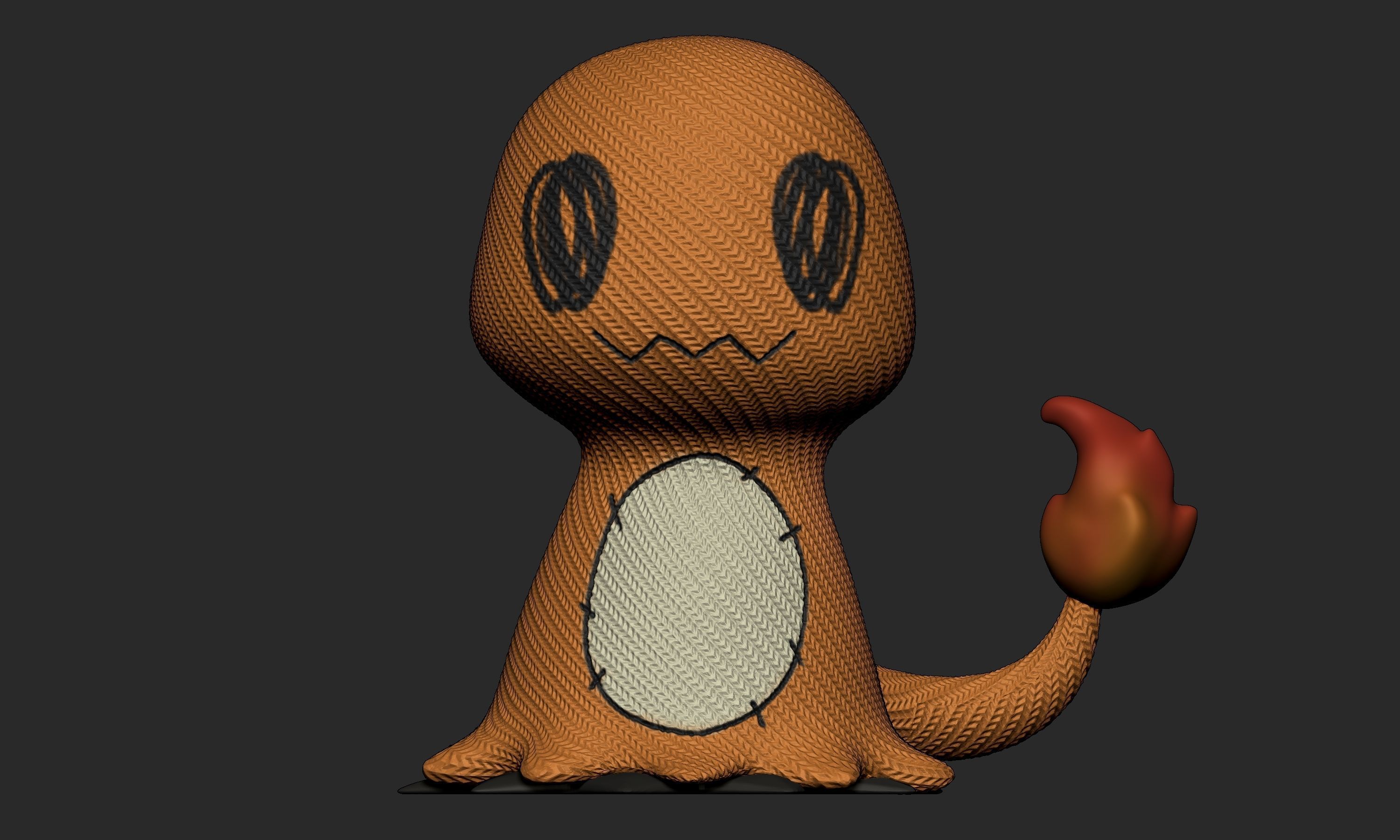 Pokemon - Mimikyu Charmander  Free 3D print model_1