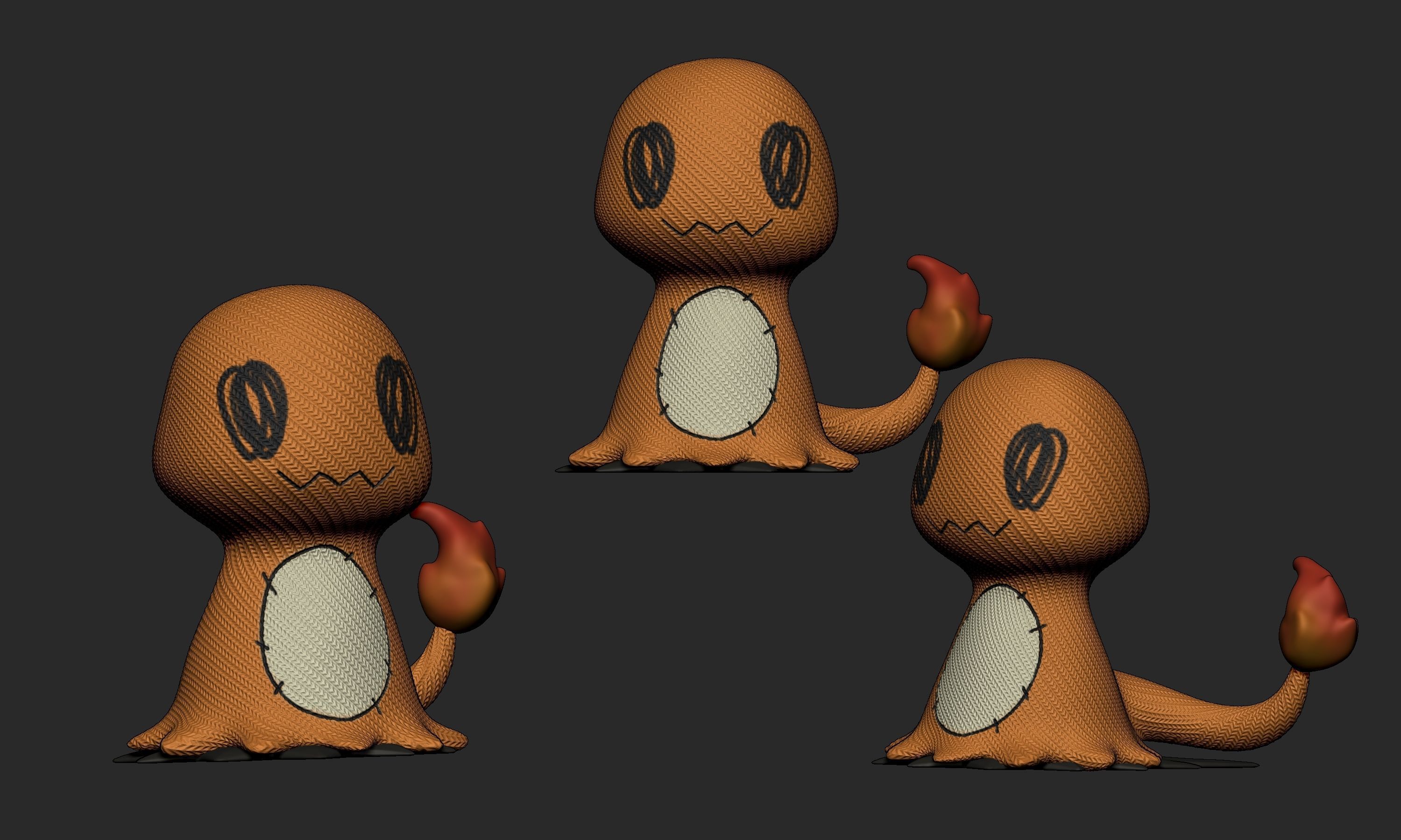 Pokemon - Mimikyu Charmander  Free 3D print model_2