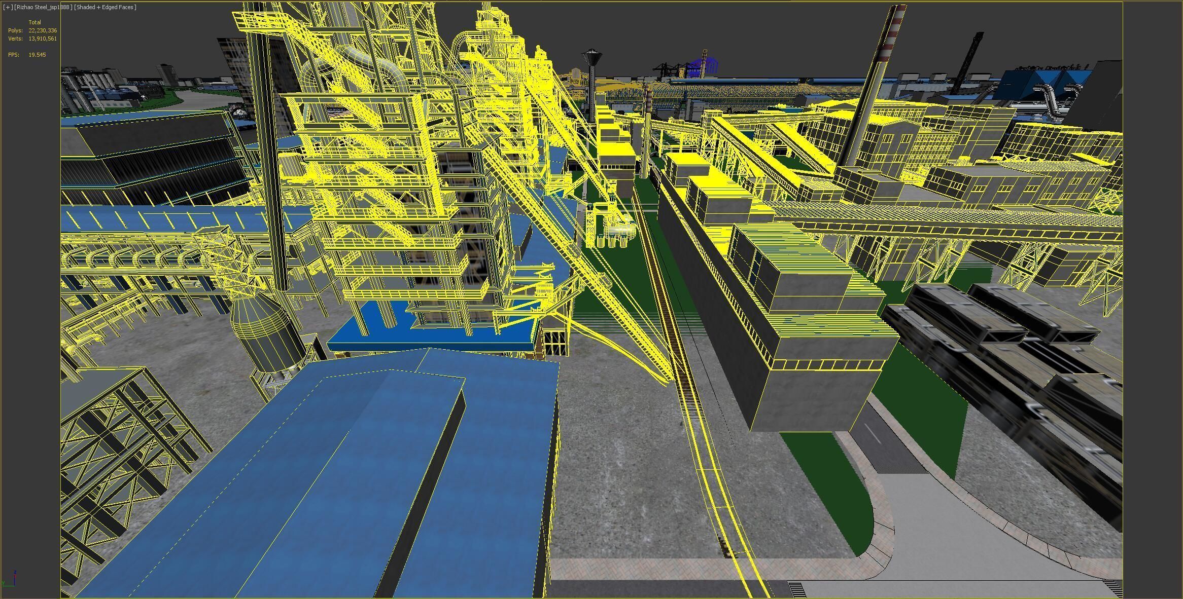 Industrial factory Chemical plant 3D model_31