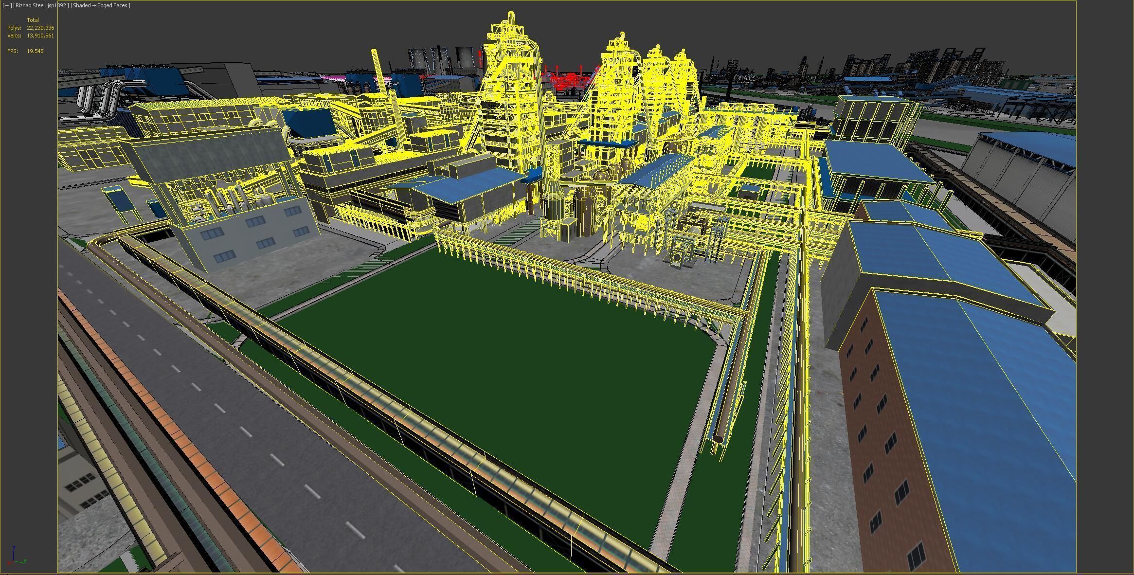 Industrial factory Chemical plant 3D model_27