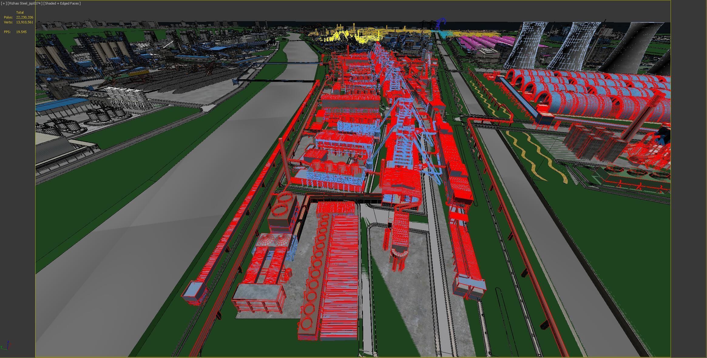 Industrial factory Chemical plant 3D model_21