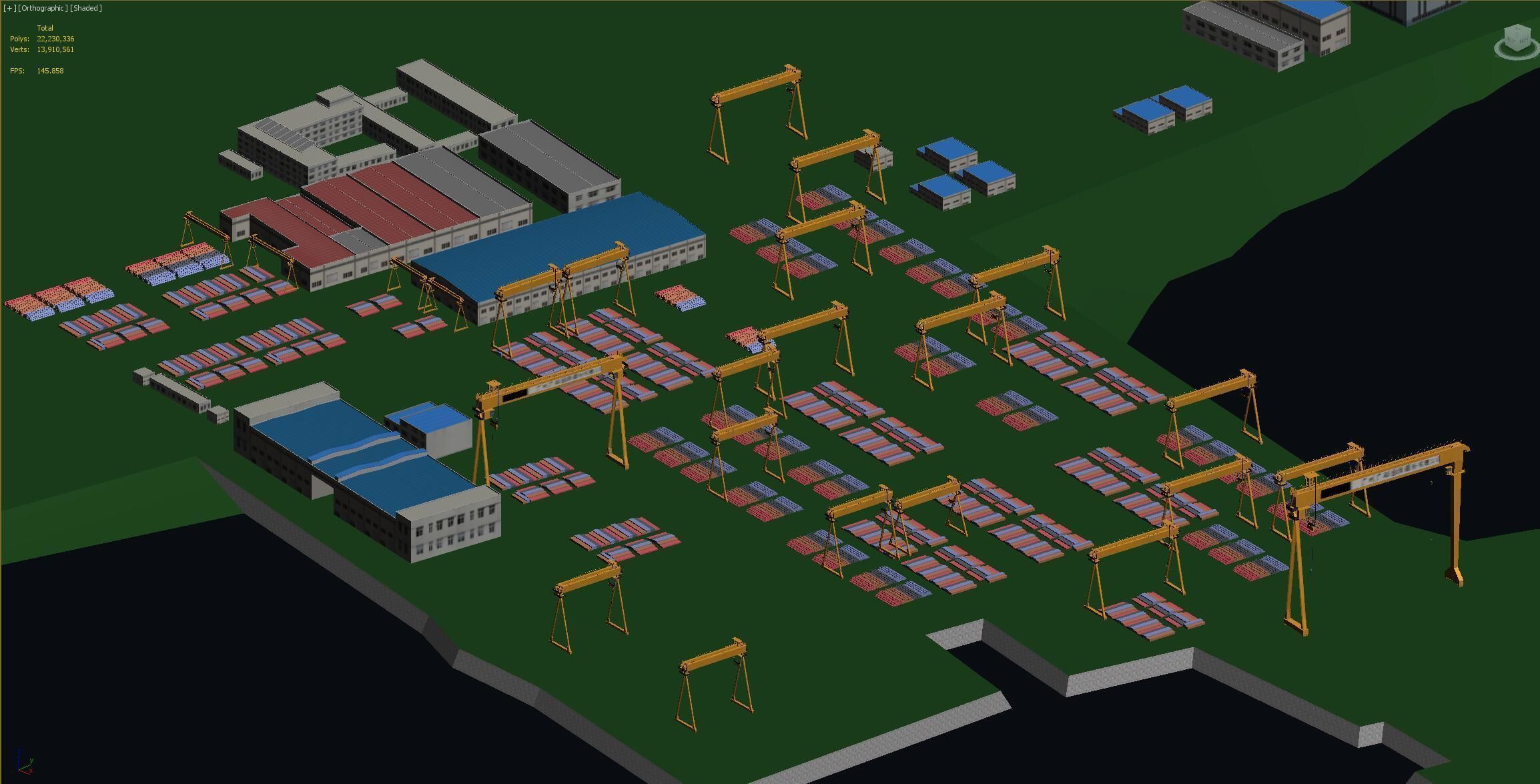 Industrial factory Chemical plant 3D model_22