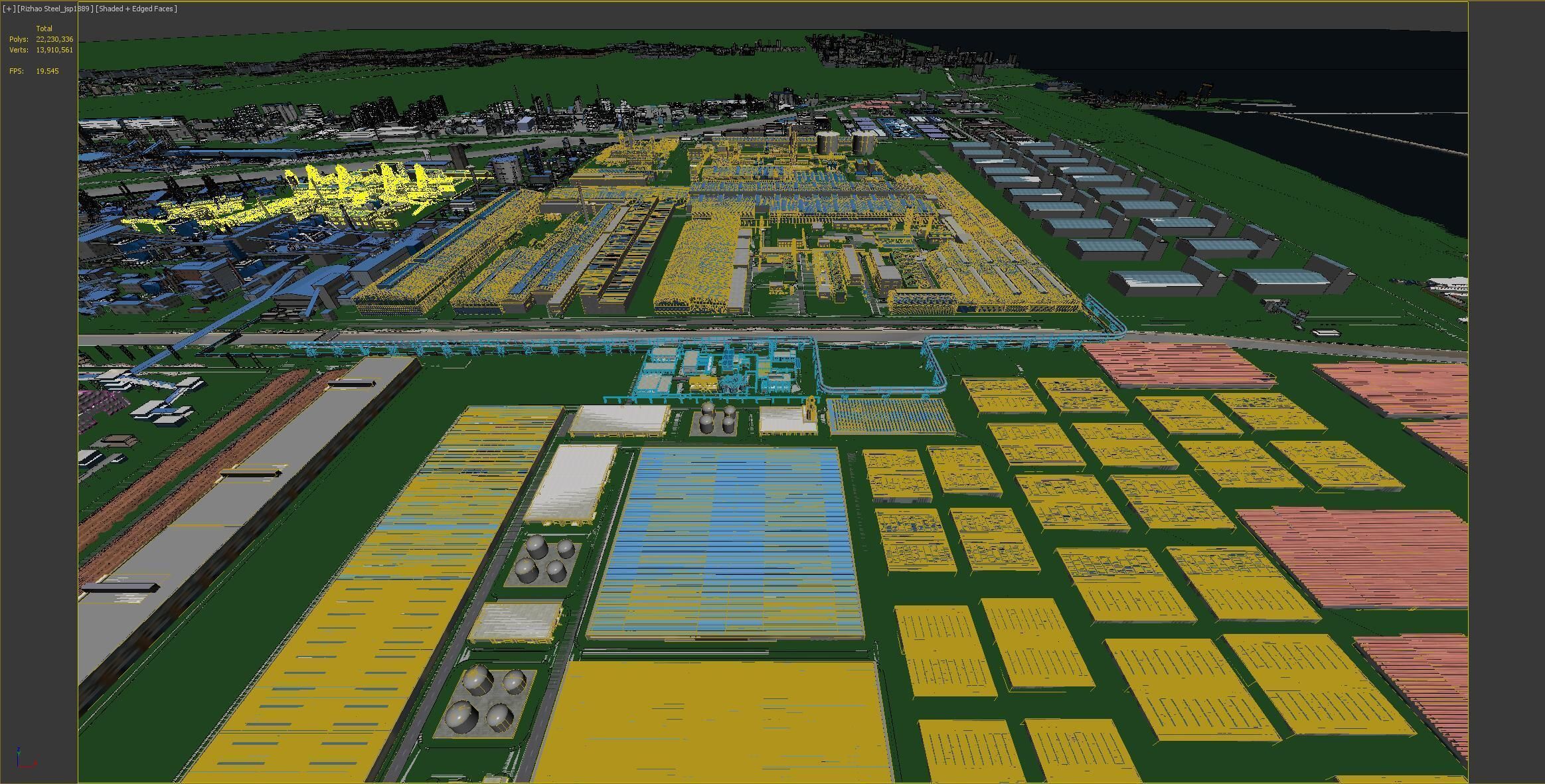 Industrial factory Chemical plant 3D model_26