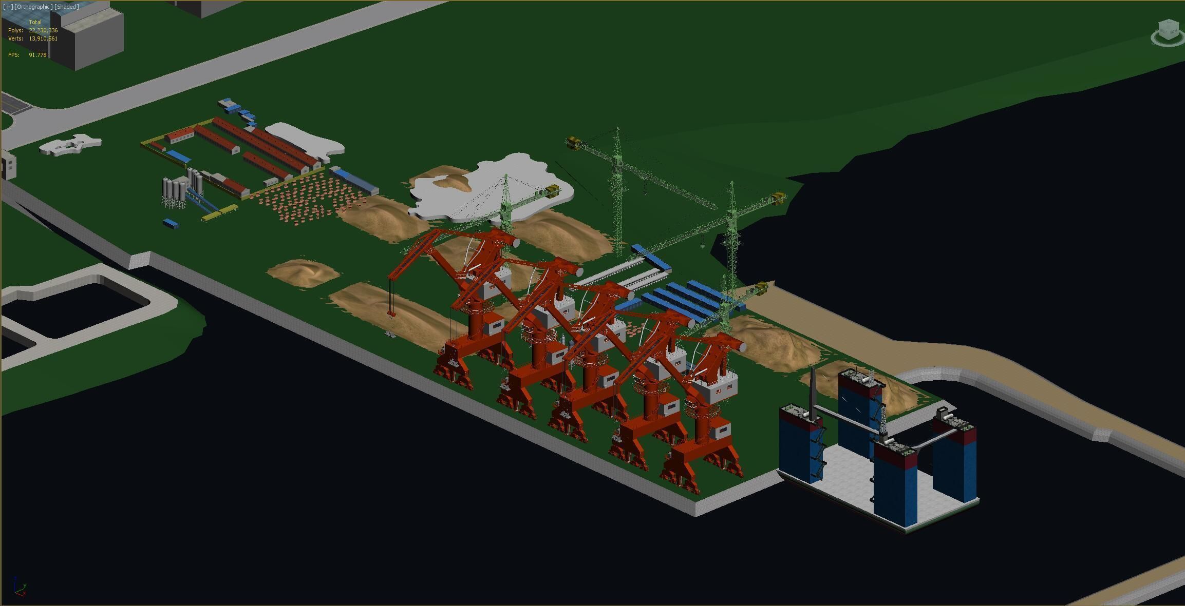 Industrial factory Chemical plant 3D model_23