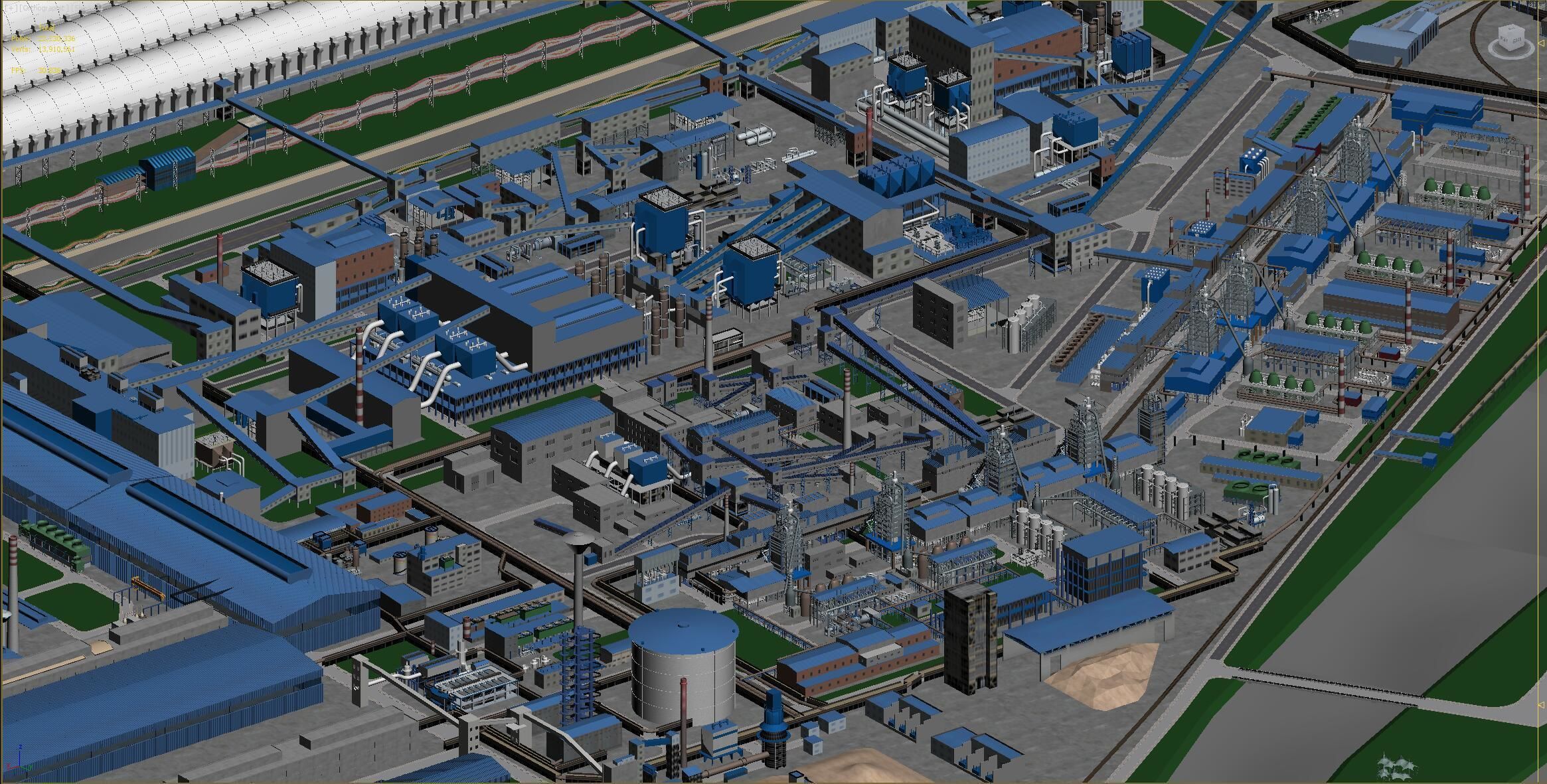 Industrial factory Chemical plant 3D model_25