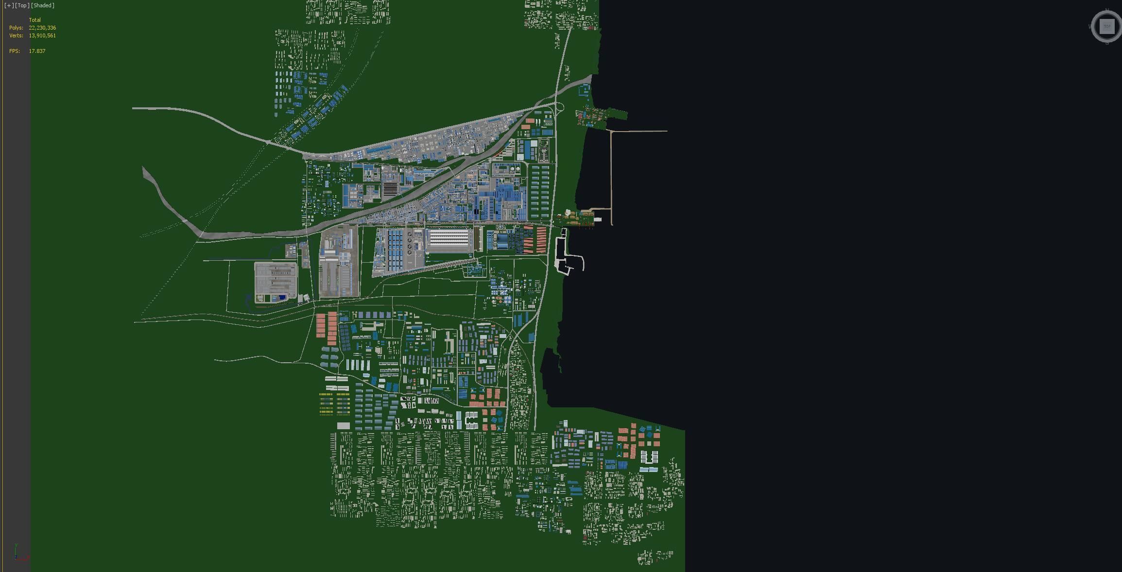 Industrial factory Chemical plant 3D model_29