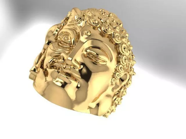 ring Buddhism and devil Free 3D print model