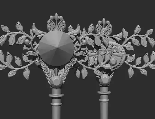 spring key 3D print model