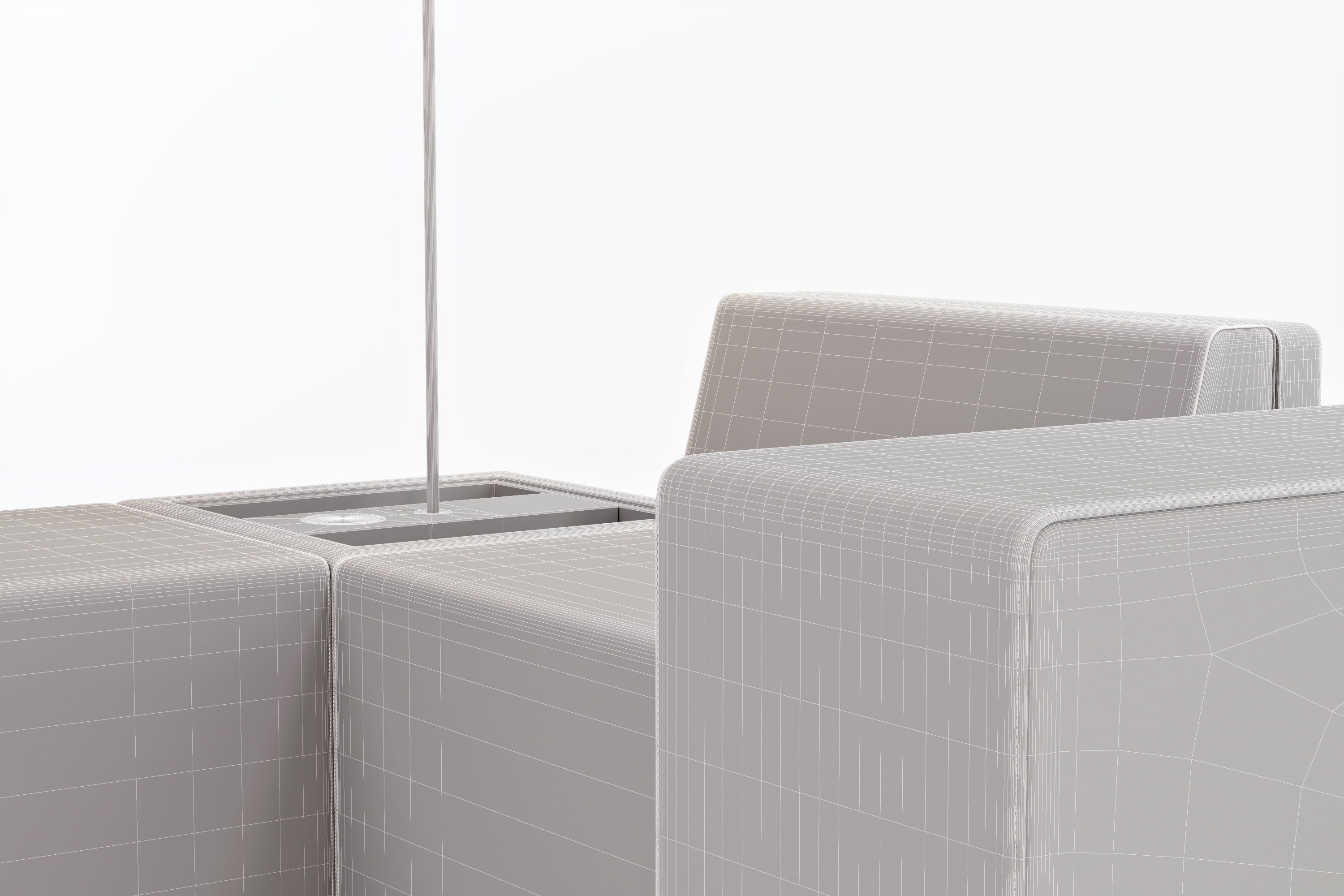 Modular Sofa for Office - NET WORK PLACE by Koenig Neurath 3D model_7