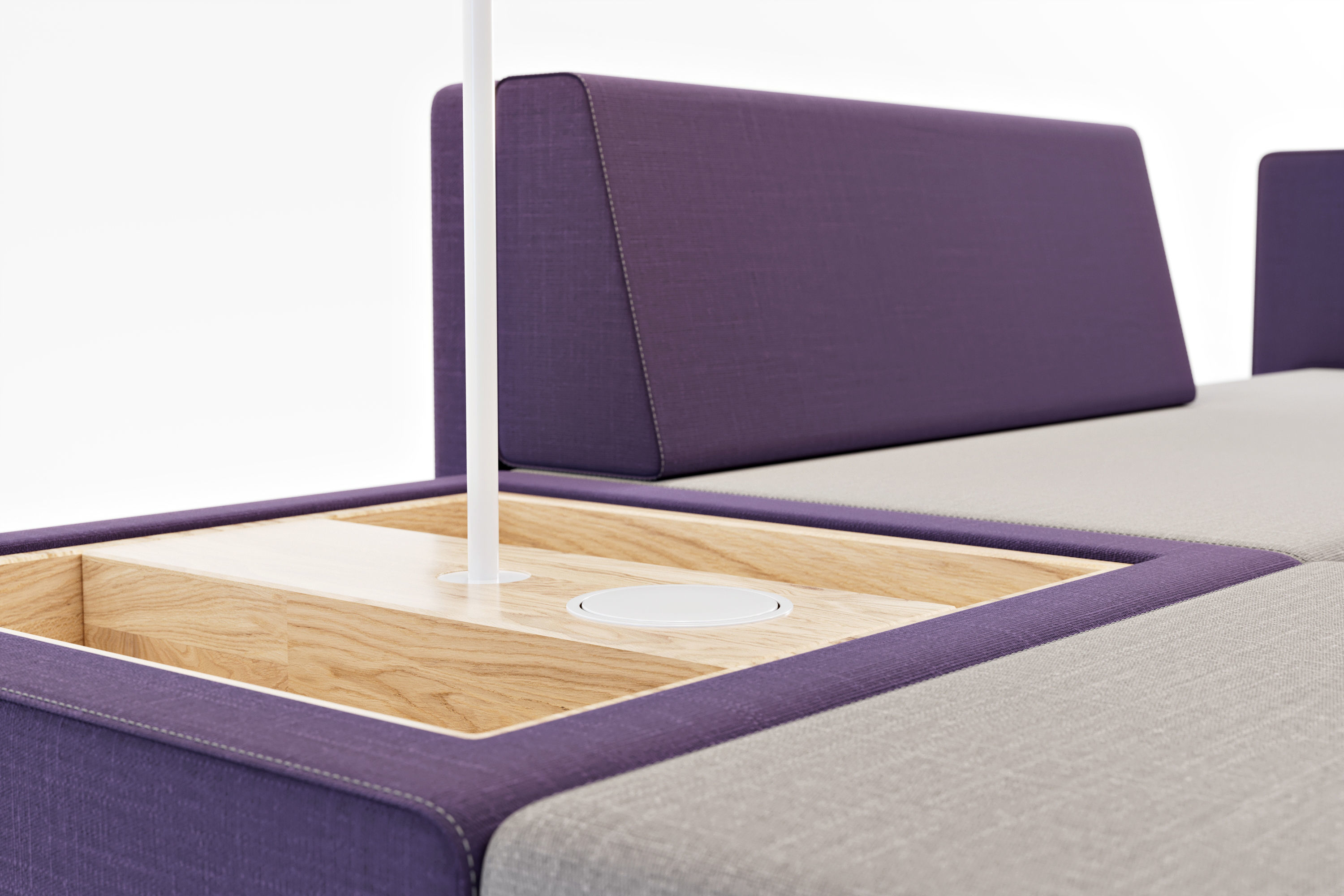 Modular Sofa for Office - NET WORK PLACE by Koenig Neurath 3D model_4