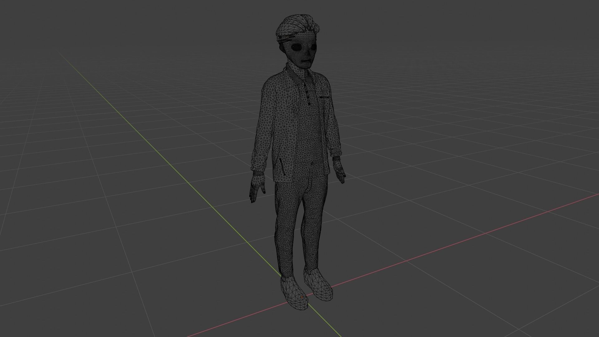 Cartoon Character Low-poly 3D model_9