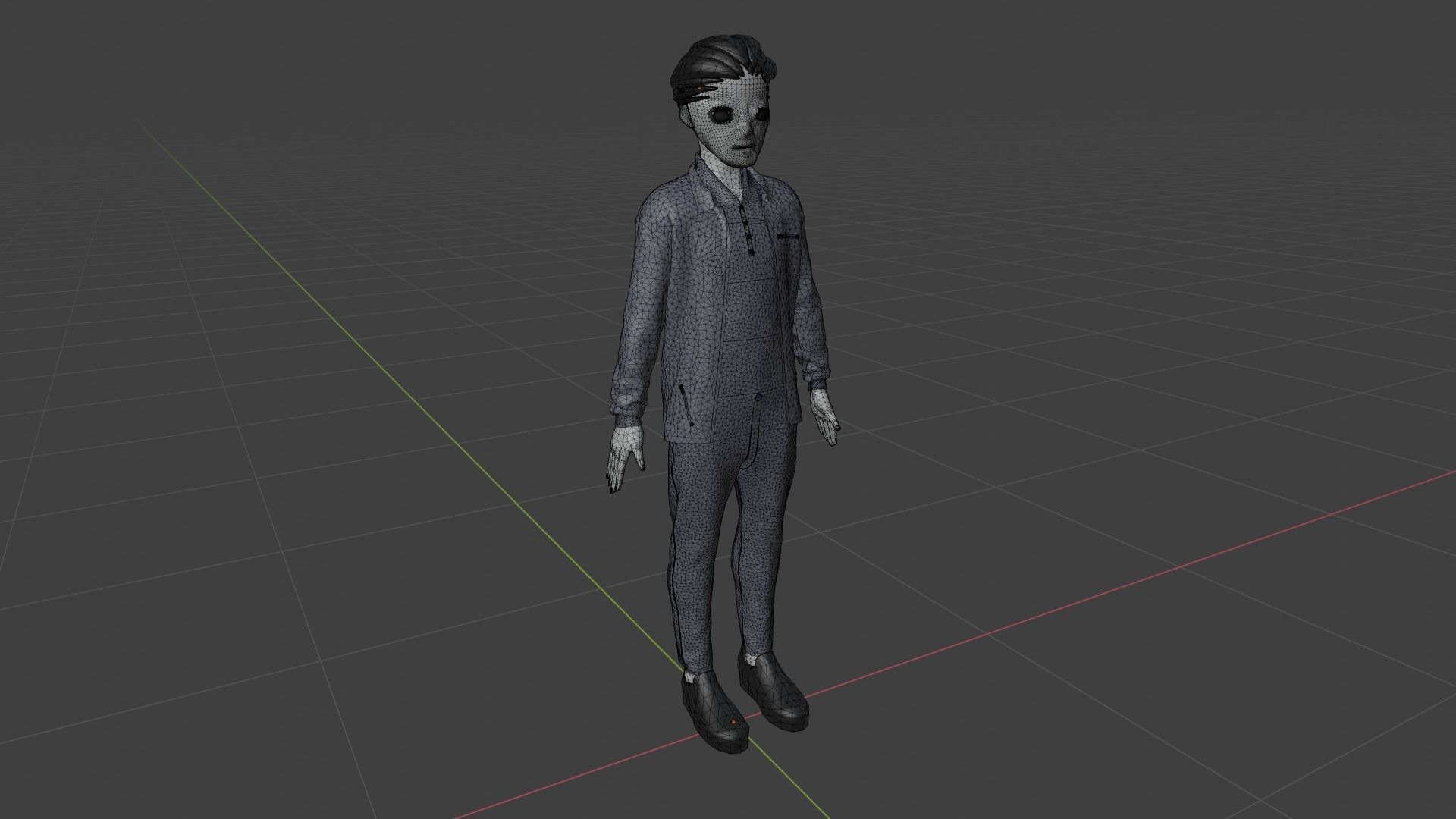 Cartoon Character Low-poly 3D model_8