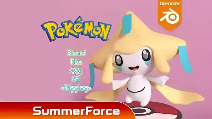 Jirachi - Pokemon 3D model
