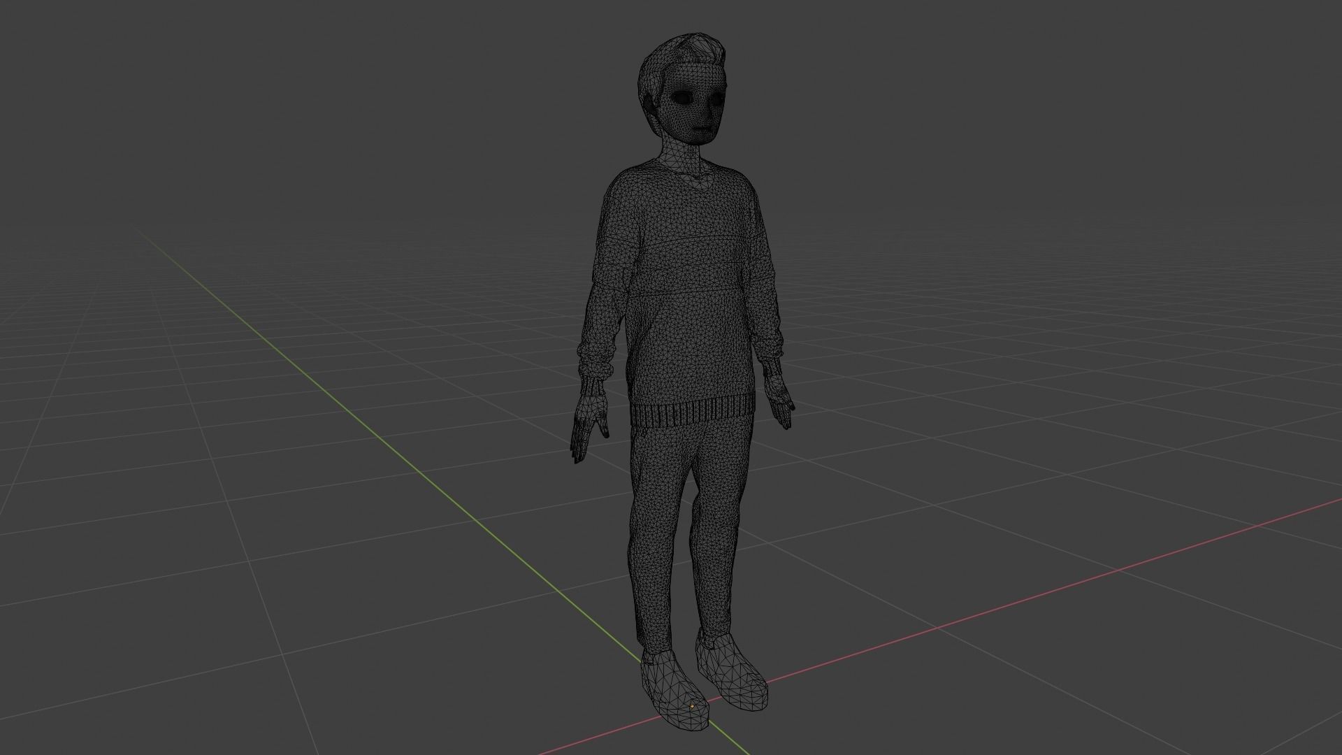 Cartoon Character Low-poly 3D model_9