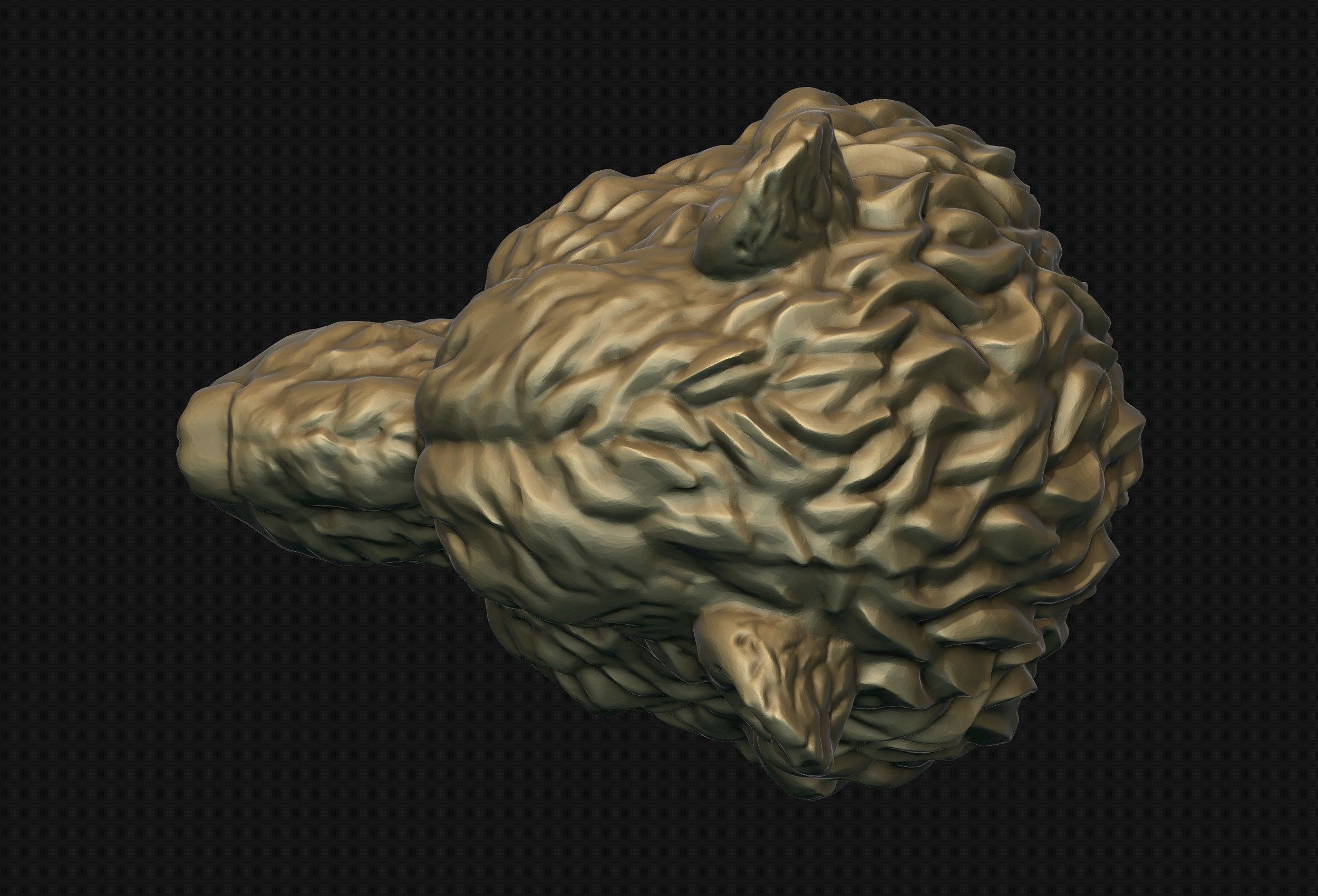 Bear Head 3D print model_20