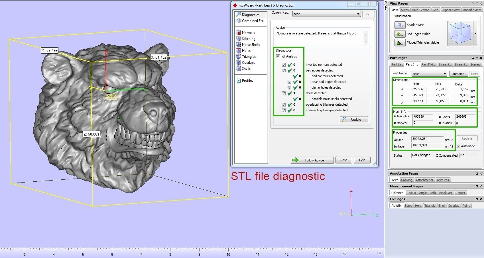 Bear Head 3D print model_23