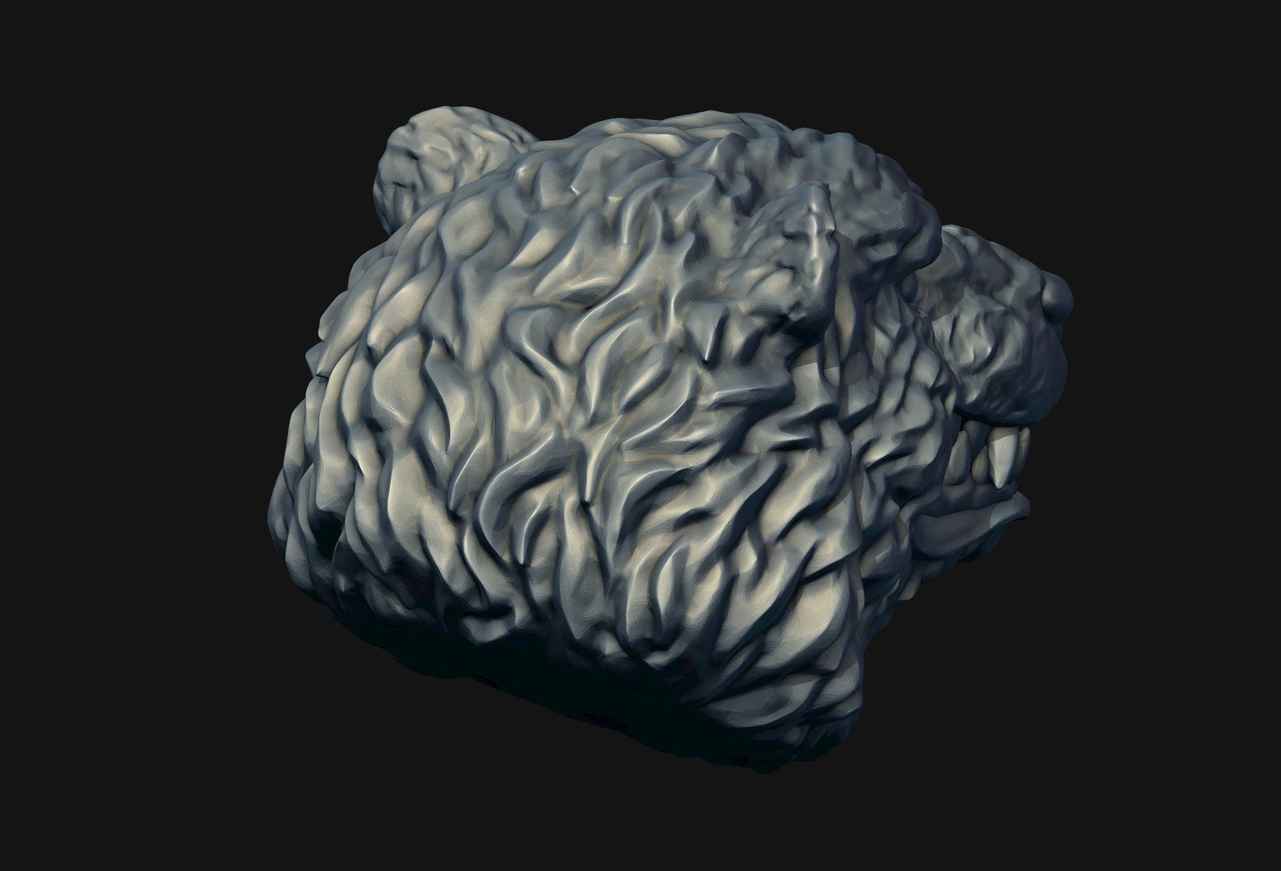 Bear Head 3D print model_10