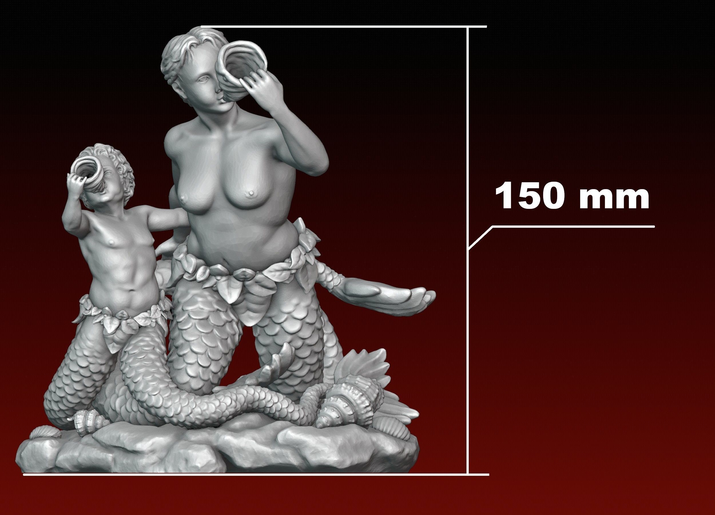 Naiad and Triton 3D print model_34