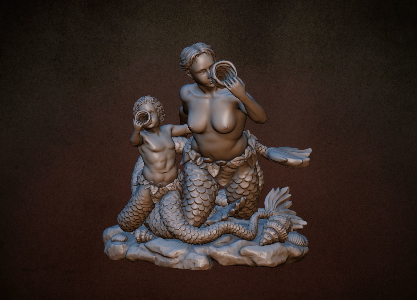 Naiad and Triton 3D print model_13