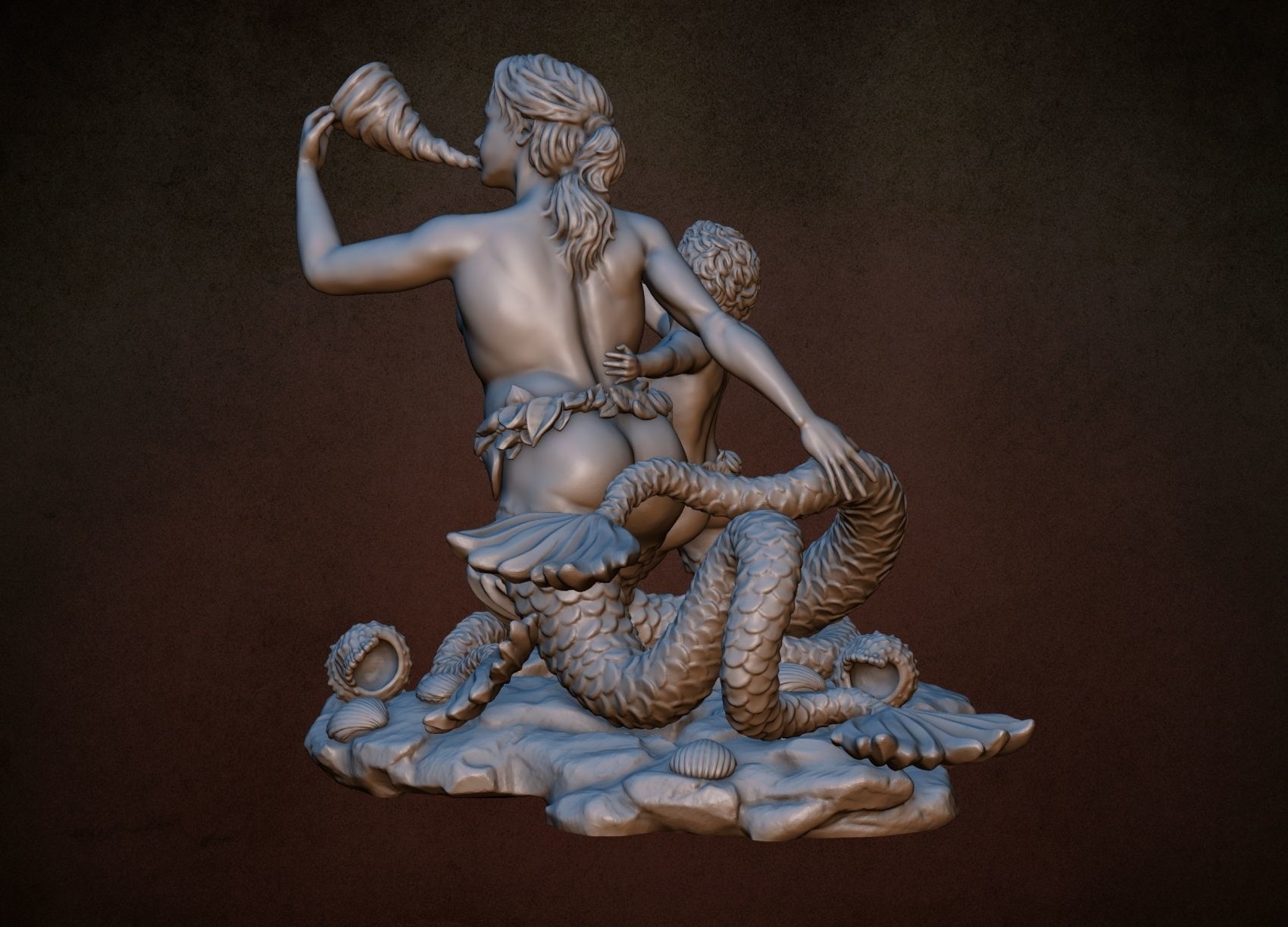 Naiad and Triton 3D print model_18