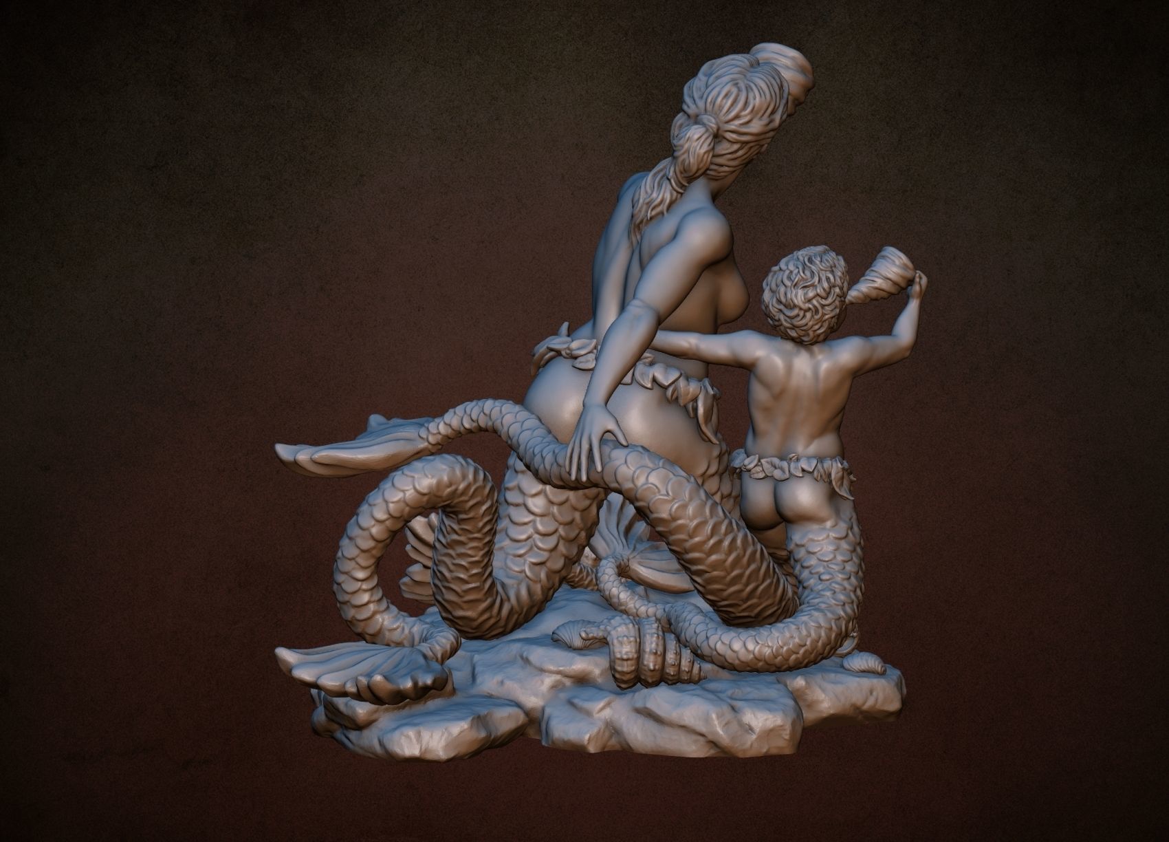 Naiad and Triton 3D print model_16
