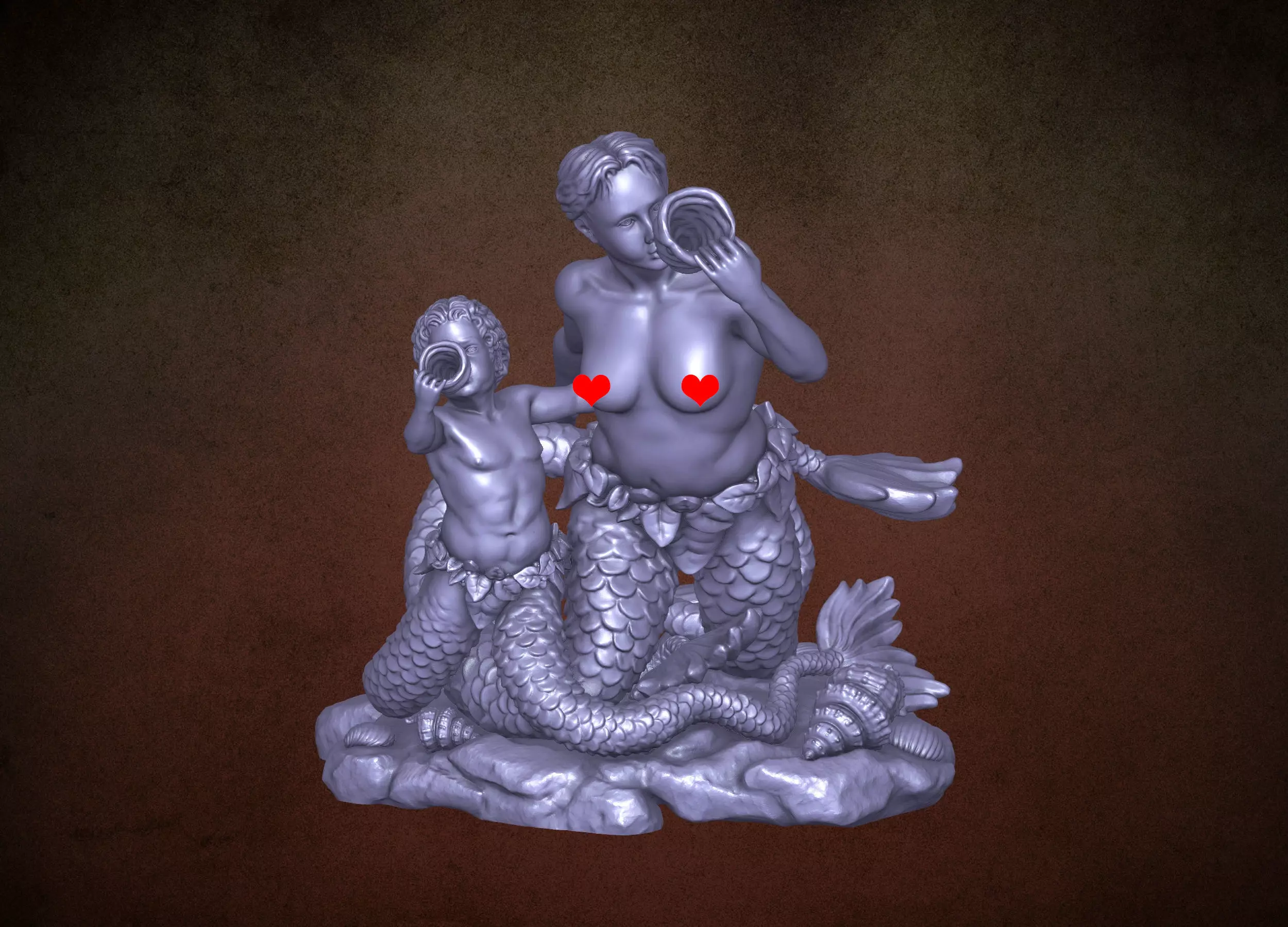 Naiad and Triton 3D print model_0