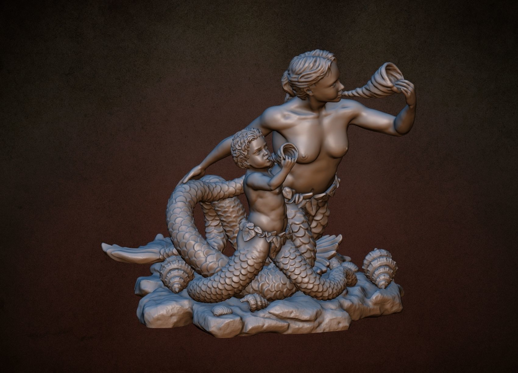 Naiad and Triton 3D print model_14