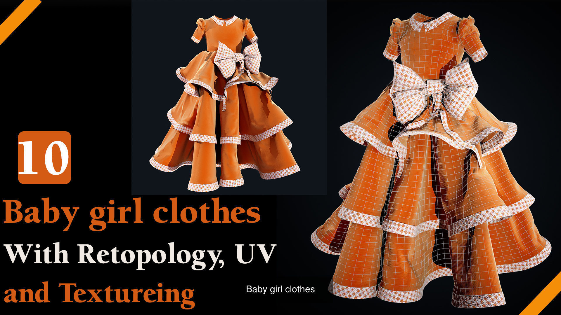 kids clothing 3D Model Collection_1