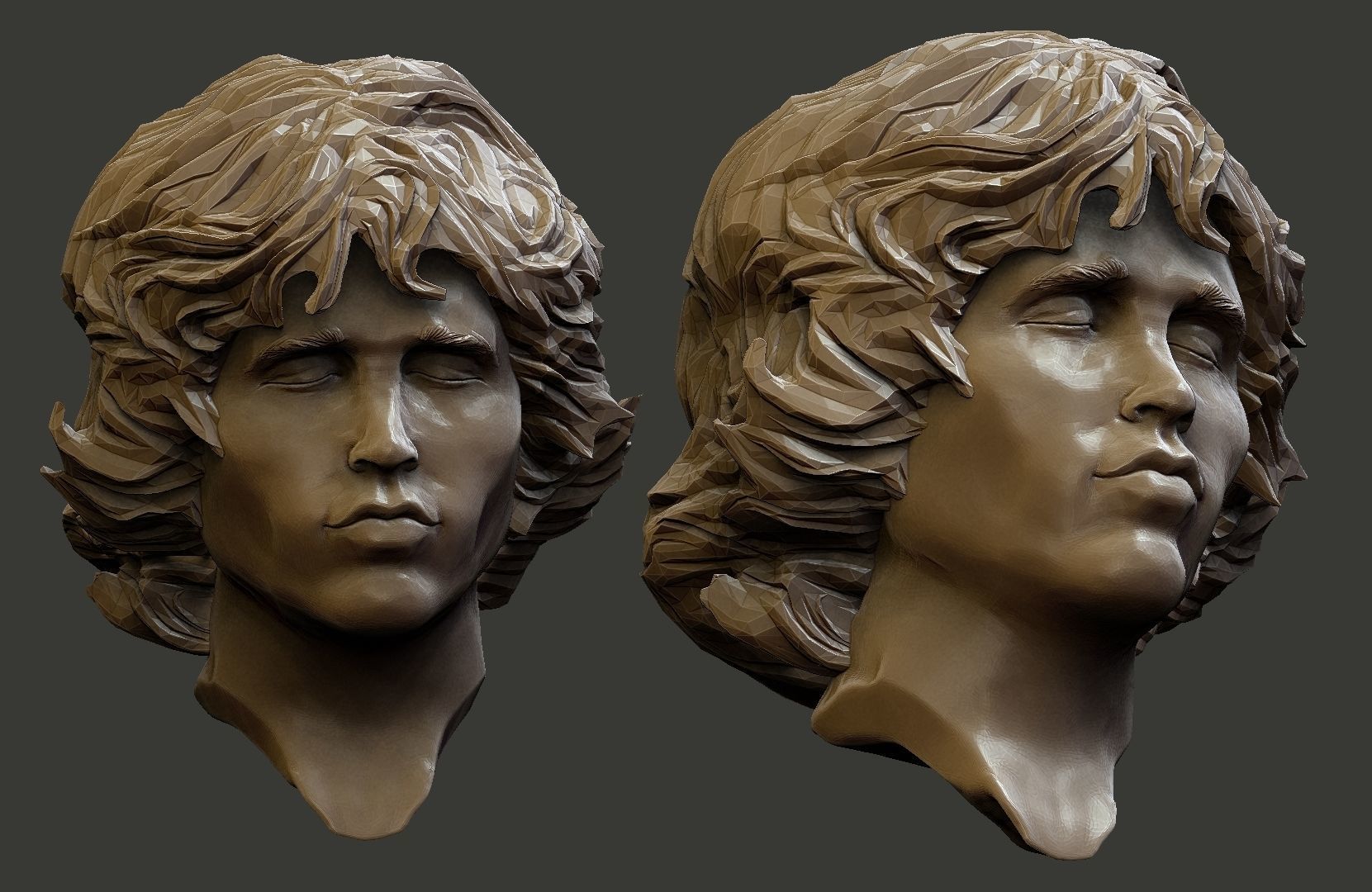 jim morrison 3D print model_9