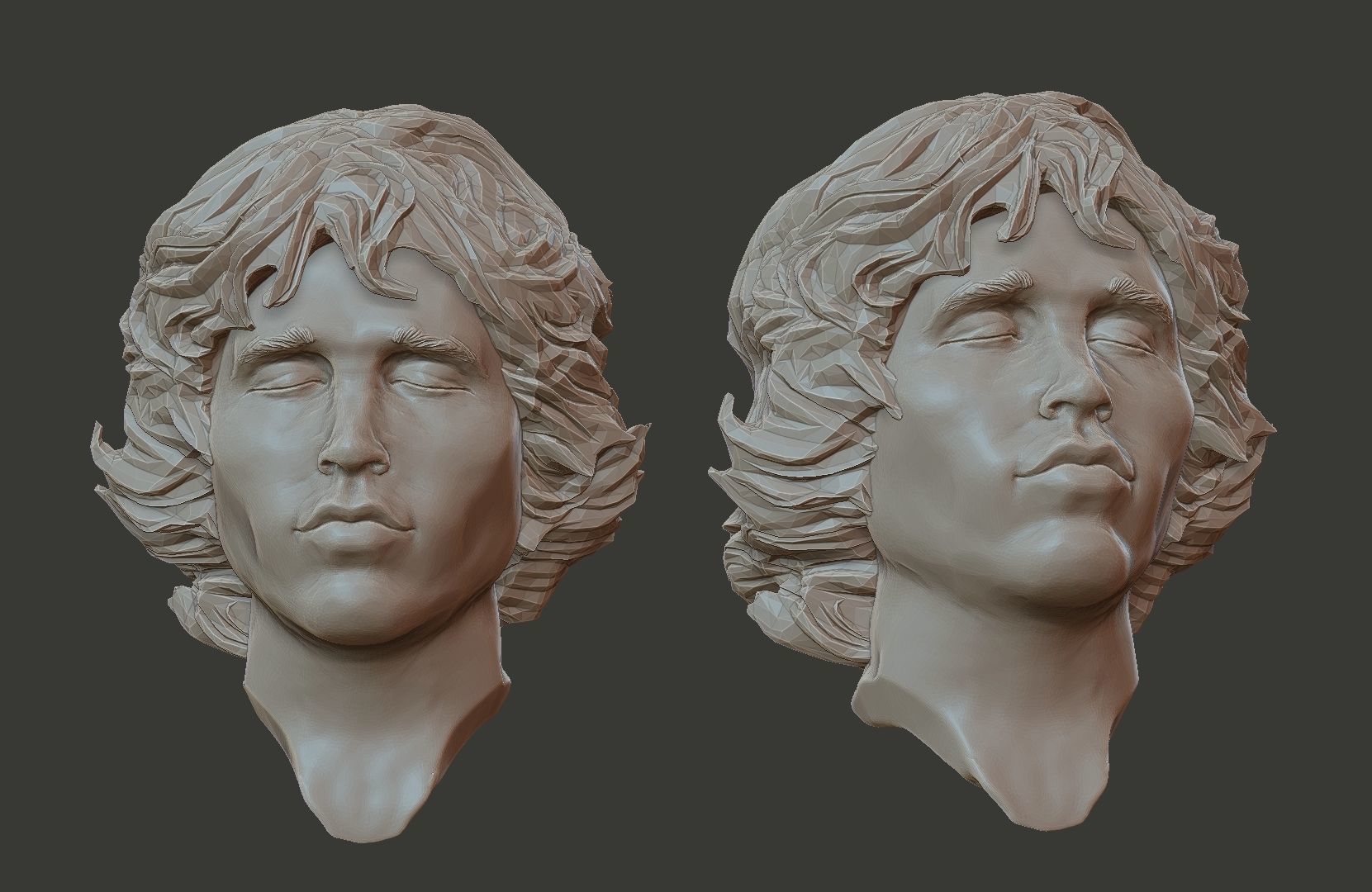 jim morrison 3D print model_3