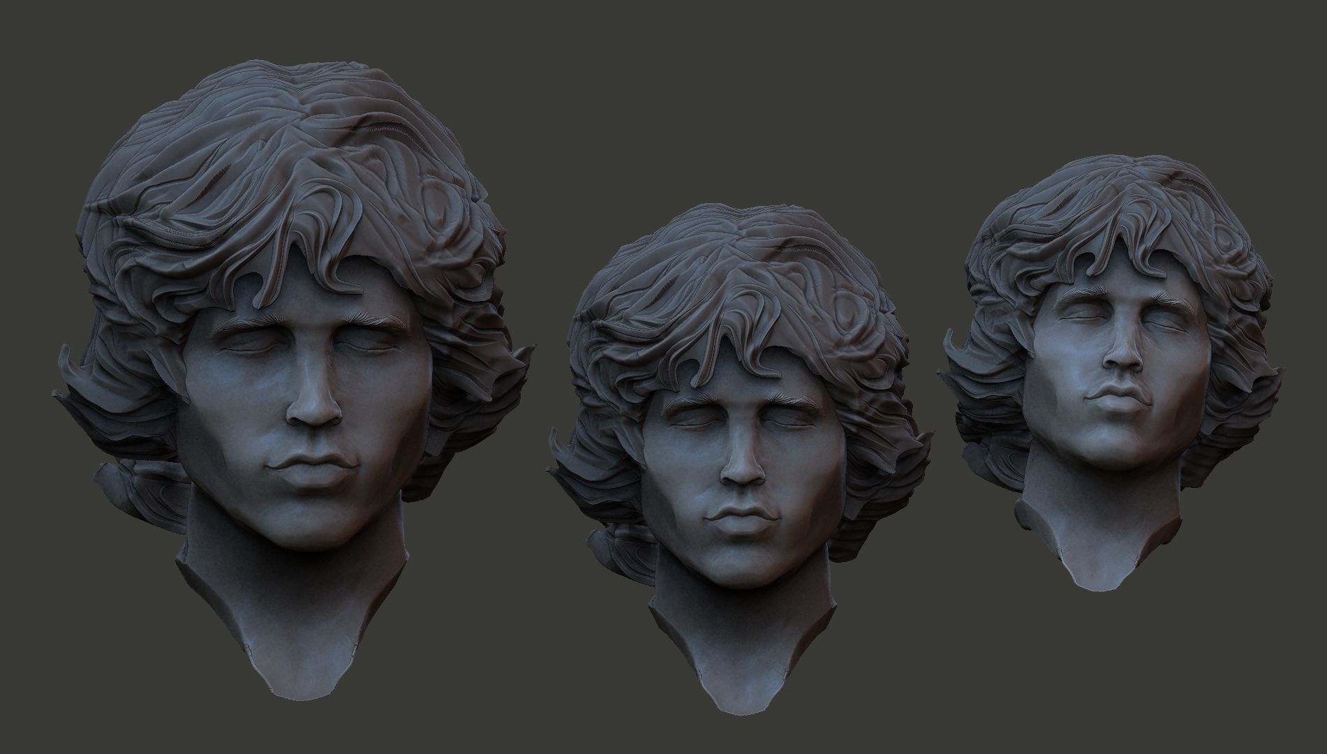 jim morrison 3D print model_11