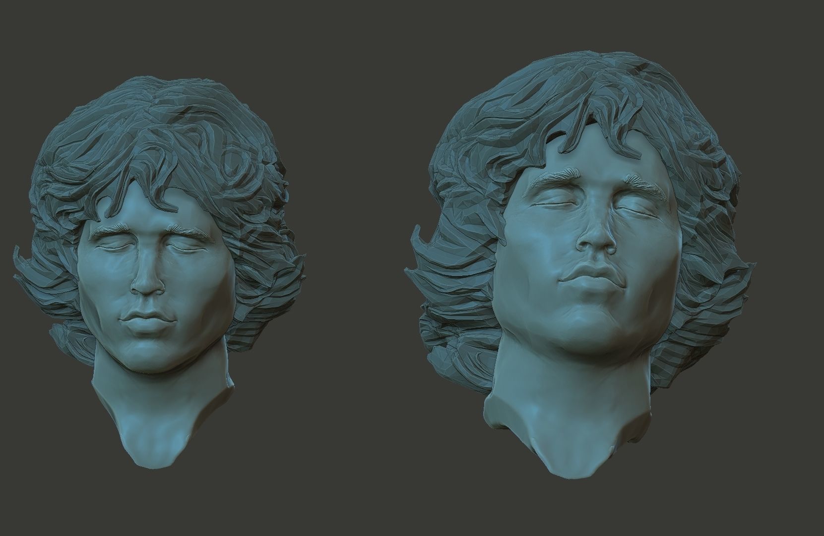 jim morrison 3D print model_4