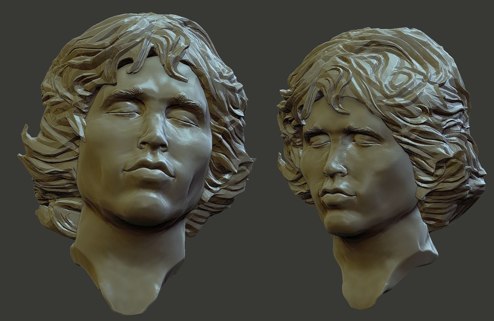 jim morrison 3D print model_8